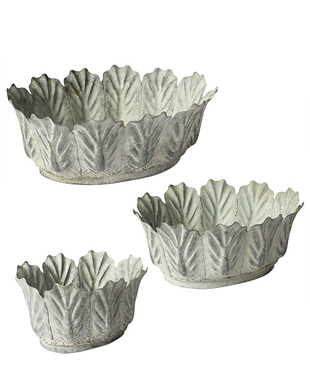 set of 3 indoor botanic planters