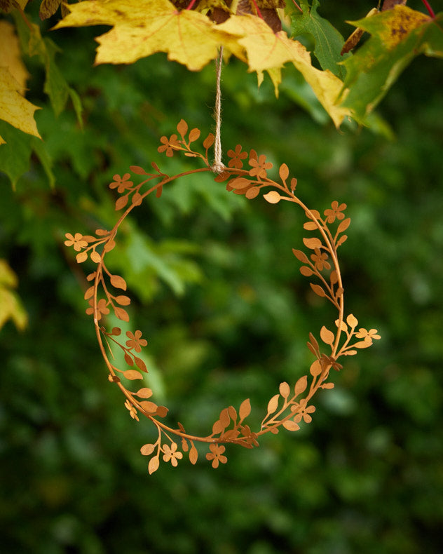 Gold Laurel Garden Wreath Ornament