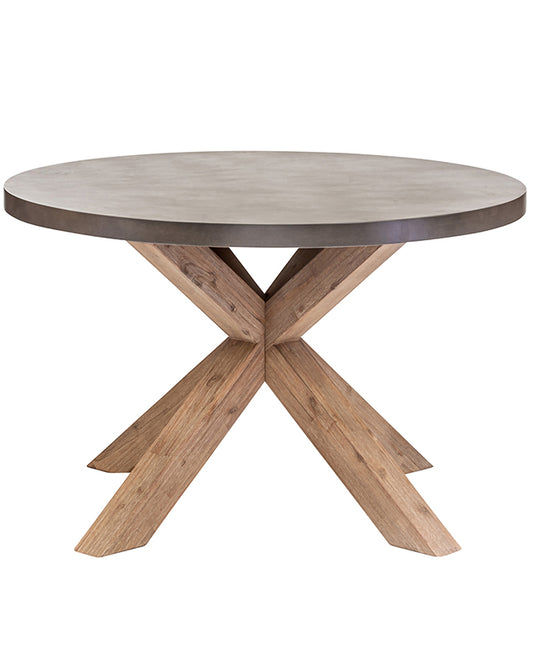concrete surface dining room table