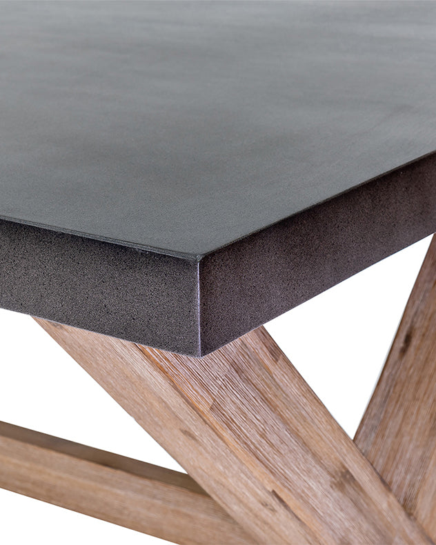 concrete surface dining table