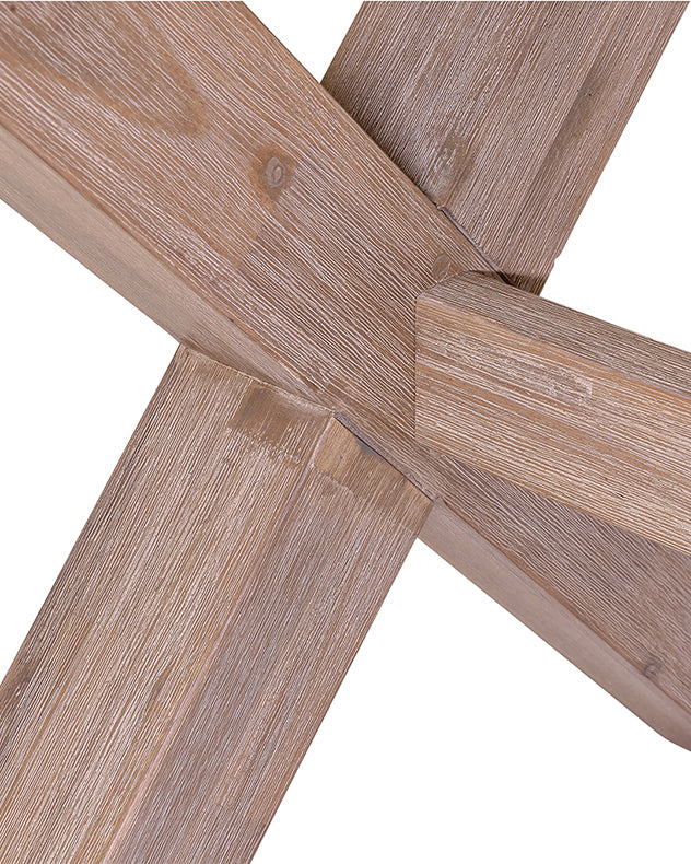 cross leg contemporary dining table