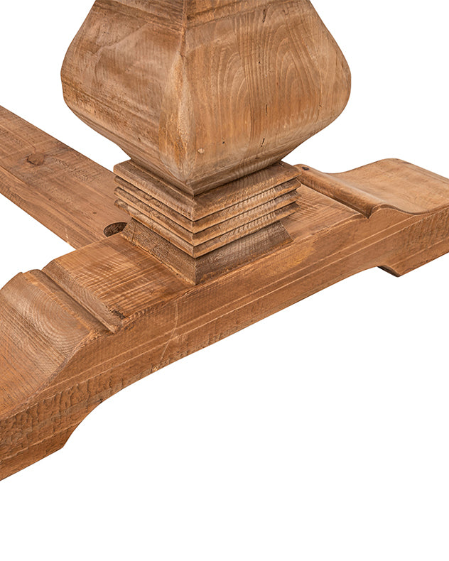 reclaimed elm dining room table