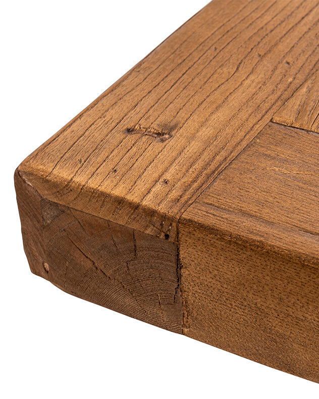 detailed reclaimed wooden table top