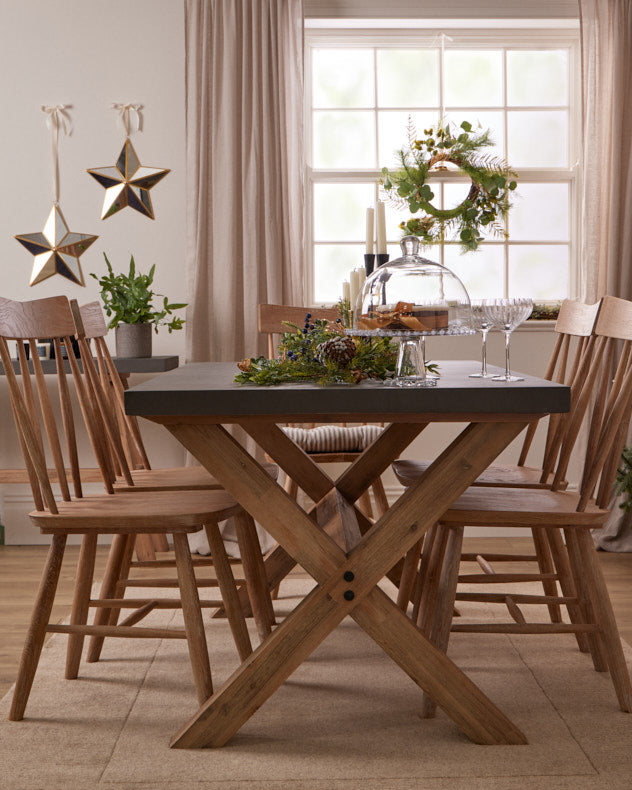 luxury dining table and dining chairs