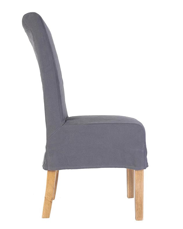 Riviera Loose Cover Dining Chair - Grey