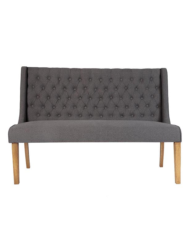 dining chair bench grey