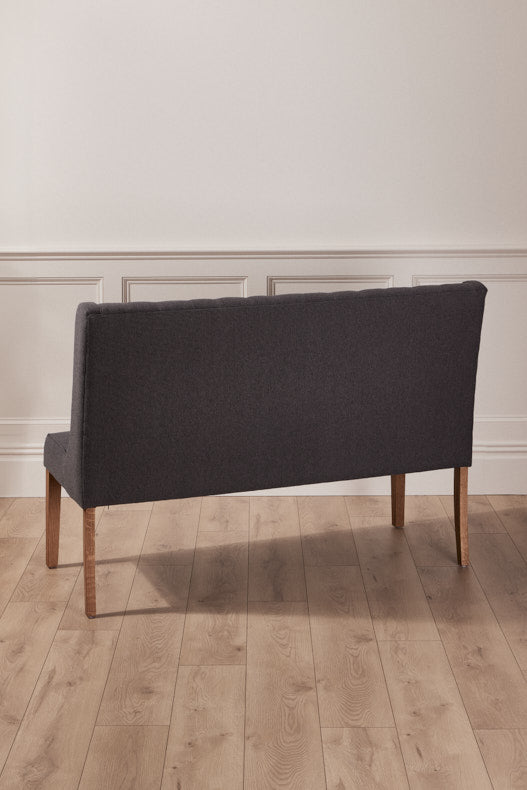 grey dining chair bench