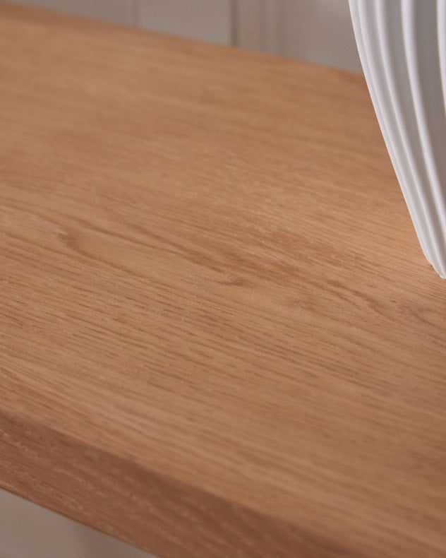 wooden side console table