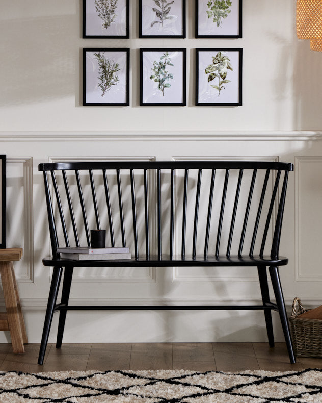 Harrogate Black Painted Bench