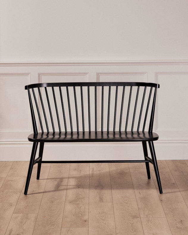 black dining bench seat