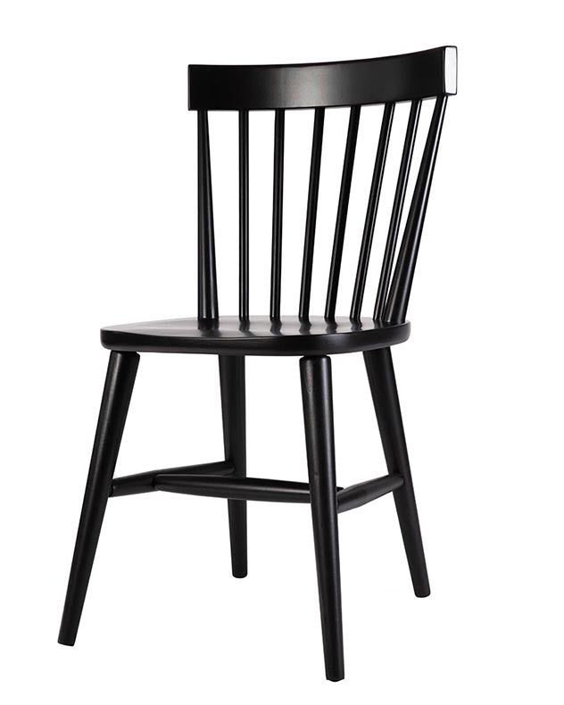 black dining room chair