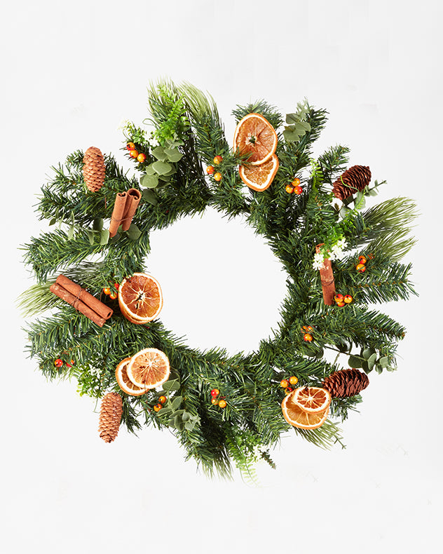 Orange and Cinnamon Spice Wreath 55cm