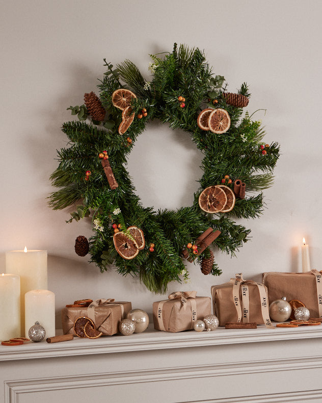 Orange and Cinnamon Spice Wreath 55cm