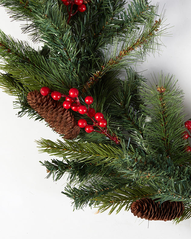 St. Nicholas Berry and Pinecone Garland 240cm
