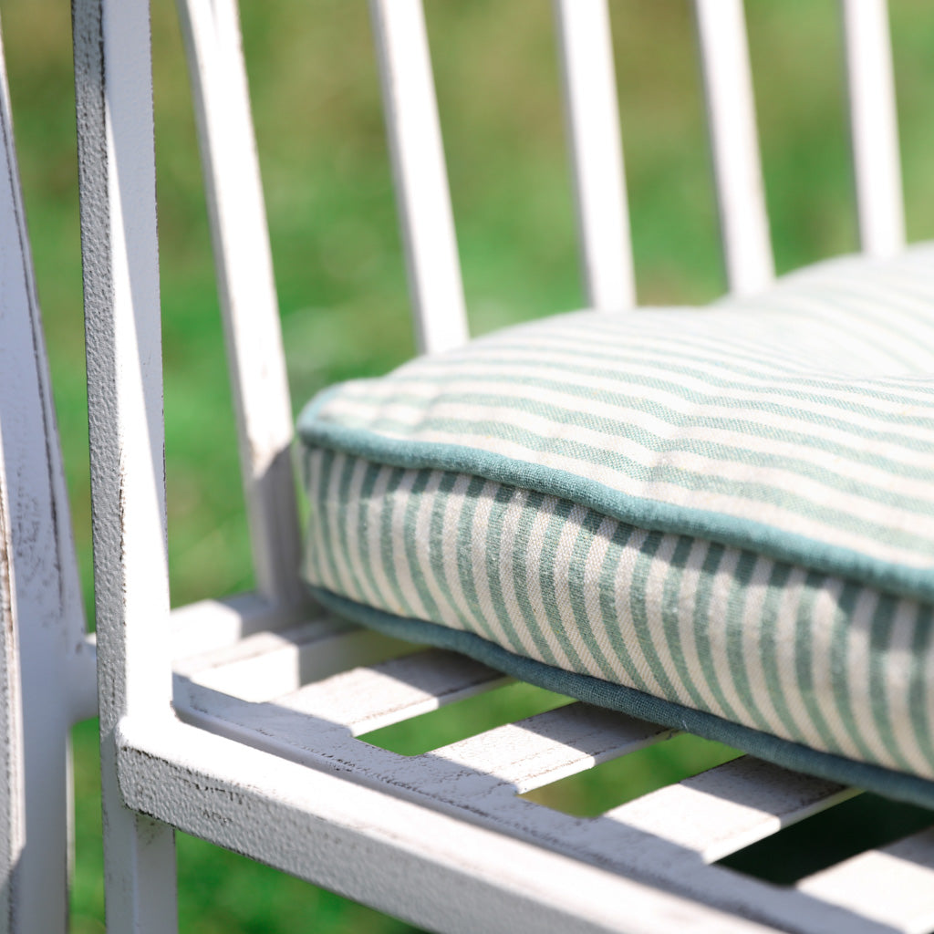Large Cream Arched Companion Seat Bench