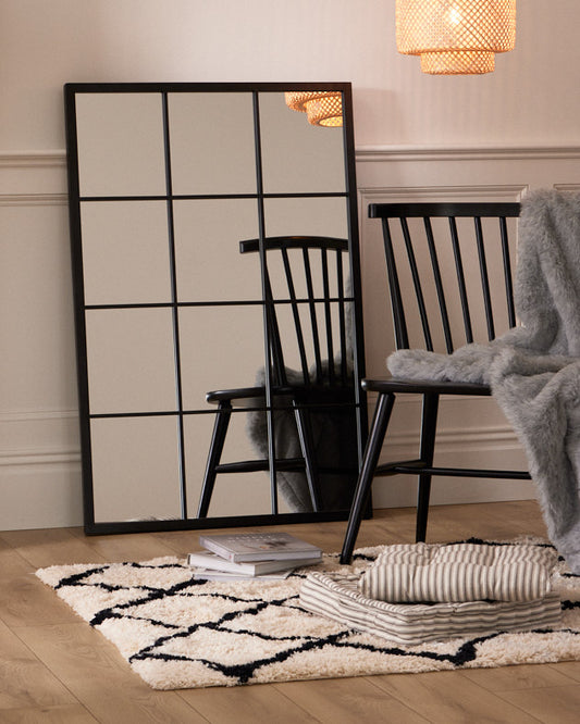 black square contemporary mirror