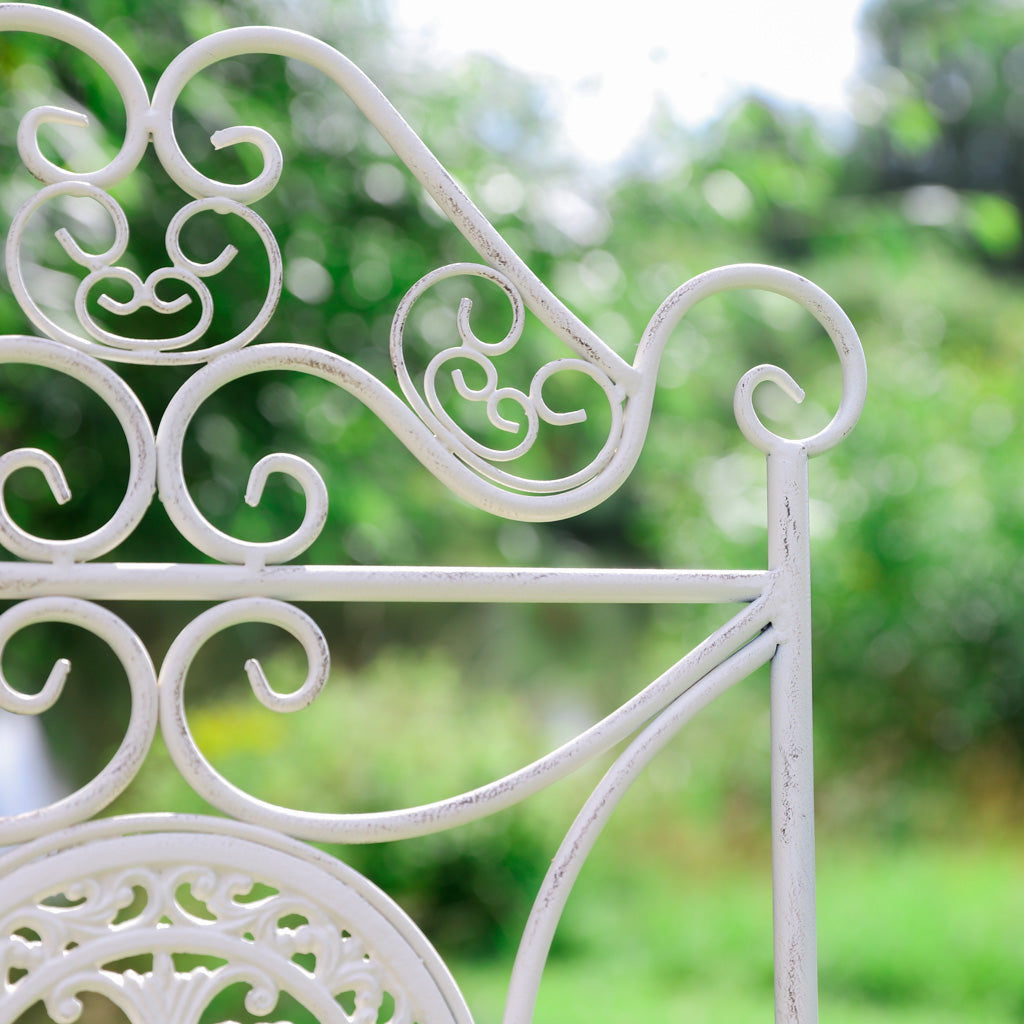Vintage Cream 3 Piece Outdoor Bistro Set