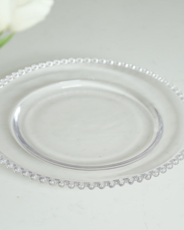 Bella Perle Beaded Glass Dinner Plate