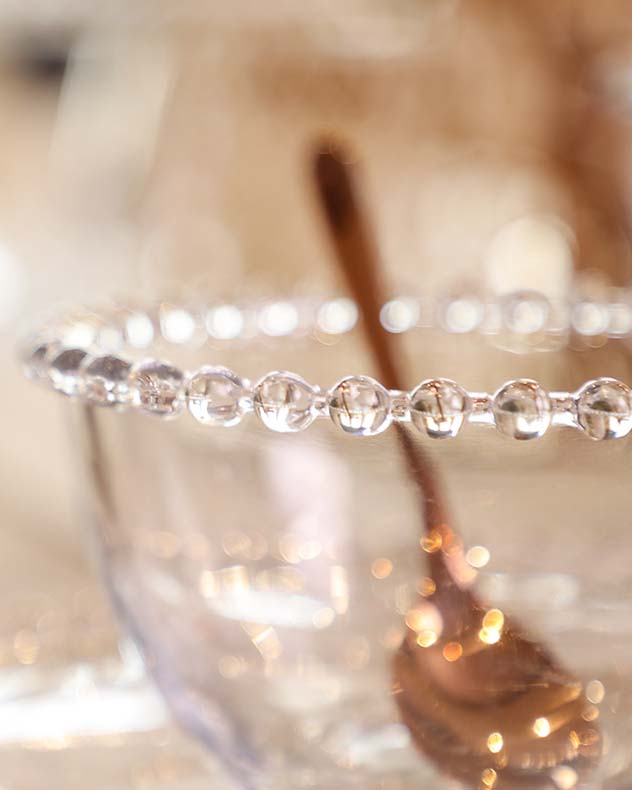 Bella Perle Beaded Glass Bowl