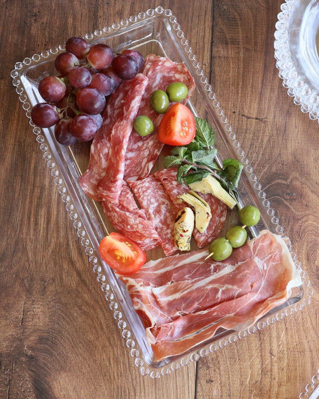 Bella Perle Glass Serving Platter
