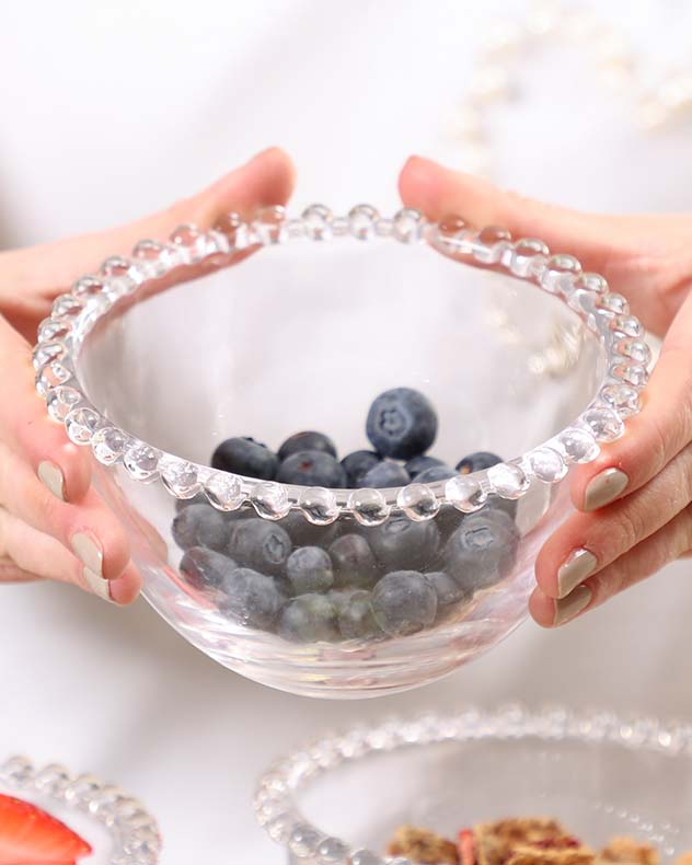 Bella Perle Beaded Glass Bowl