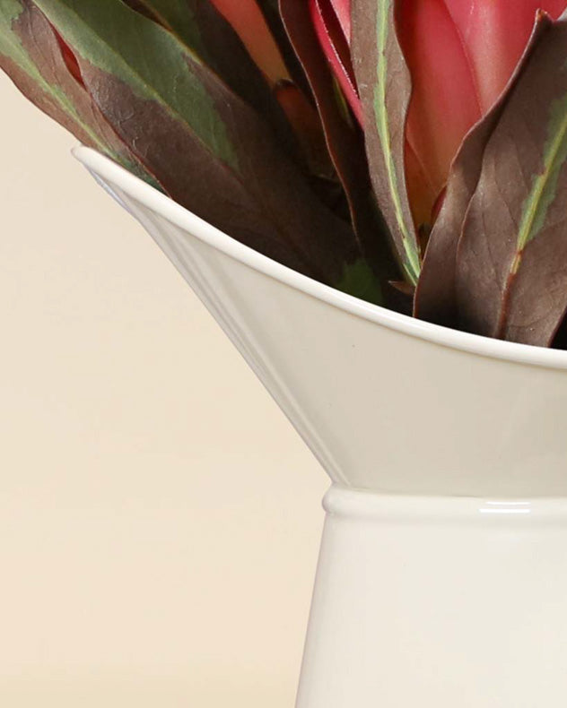 Country Cream Jug Vase with Chalkboard