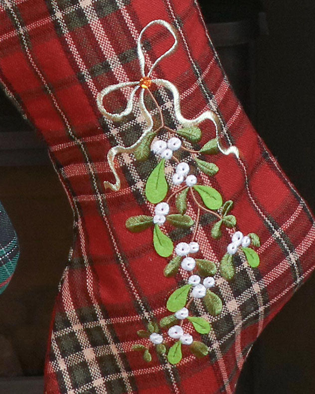 highland tartan christmas stocking