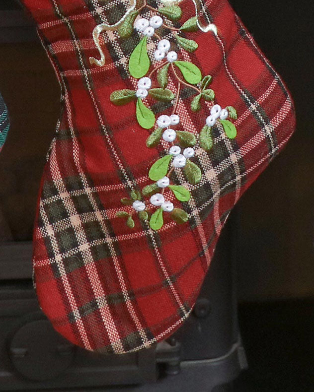 tartan christmas stocking
