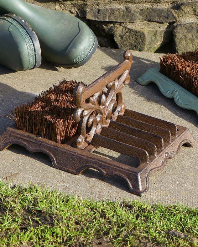Cast Iron Boot Scraper and Boot Brush