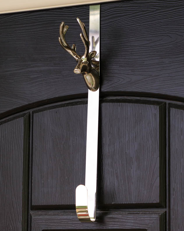 Silver Stag Wreath Hanger