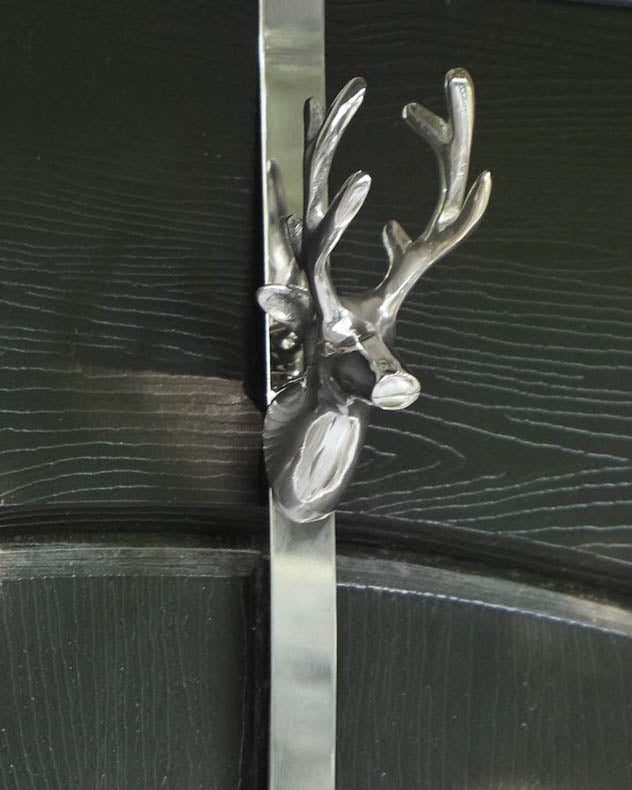 Silver Stag Wreath Hanger