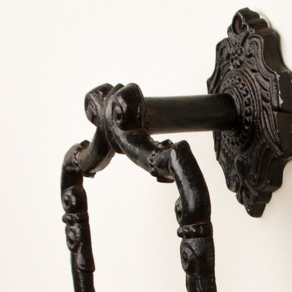 Period Cast Iron Toilet Roll Holder