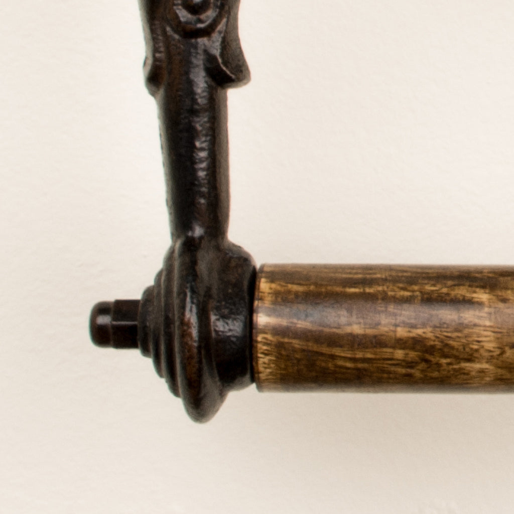Period Cast Iron Toilet Roll Holder