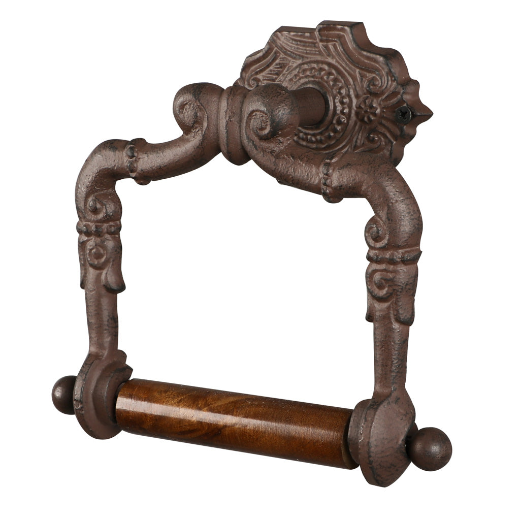 Period Cast Iron Toilet Roll Holder
