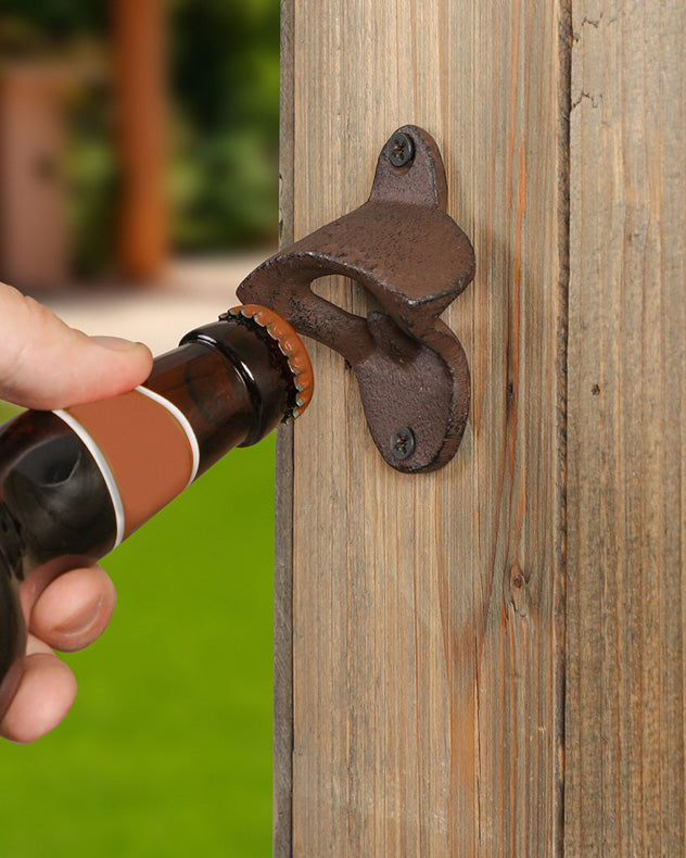 Cast Iron Wall Mounted Bottle Opener