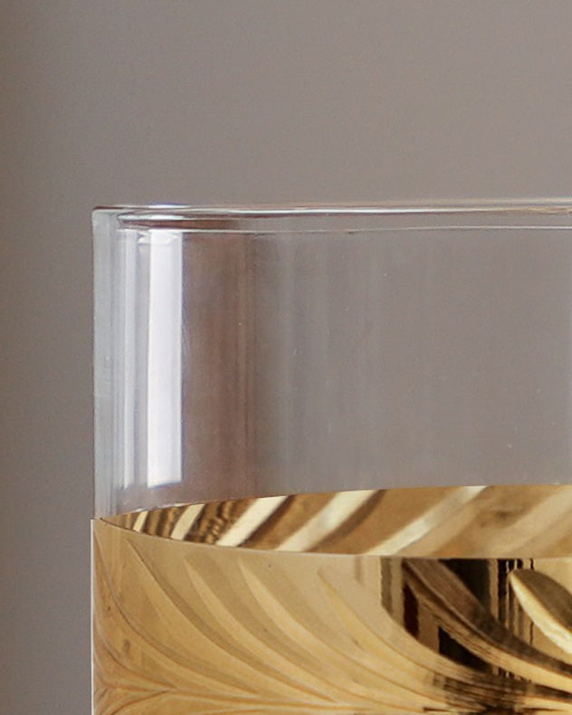 Pair of Gold Leaf Whisky Tumblers