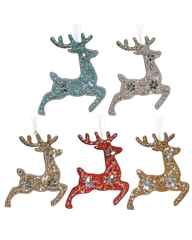hanging reindeer christmas decorations