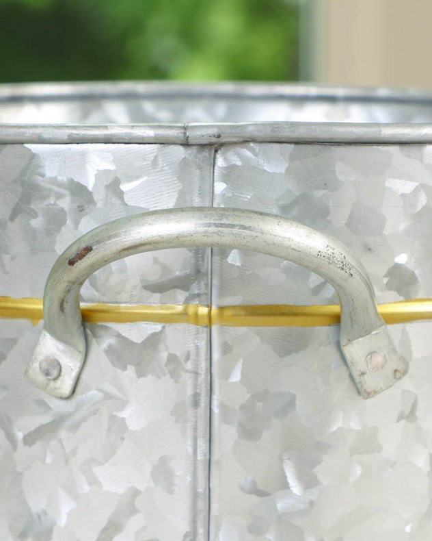 Gold Band Ice Bucket and Scoop