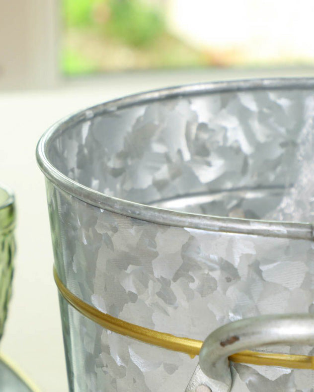 Gold Band Ice Bucket and Scoop