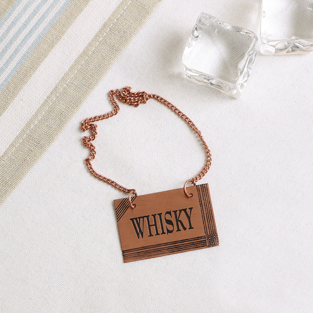 Copper Whisky Decanter Tag