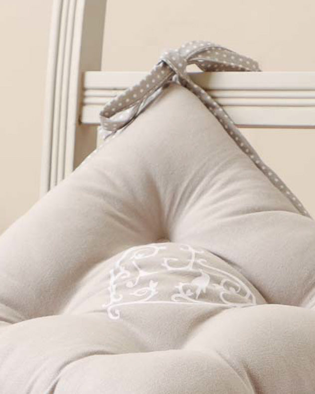 country tie-on seat pads for dining room chairs