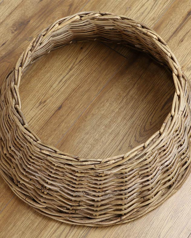 Bergen Wicker Christmas Tree Skirt 50cm
