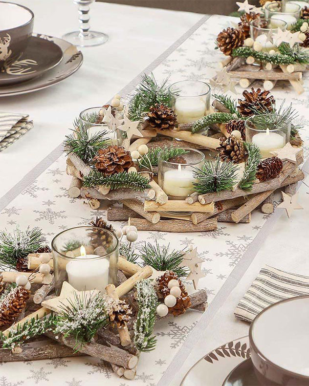 nordic stag tablescape