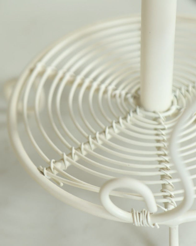 Vintage Ivory Heart Kitchen Roll Holder