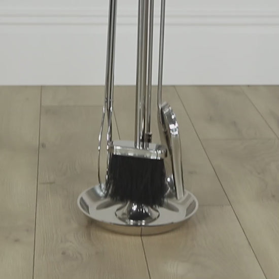 fireside companion set nickel effect