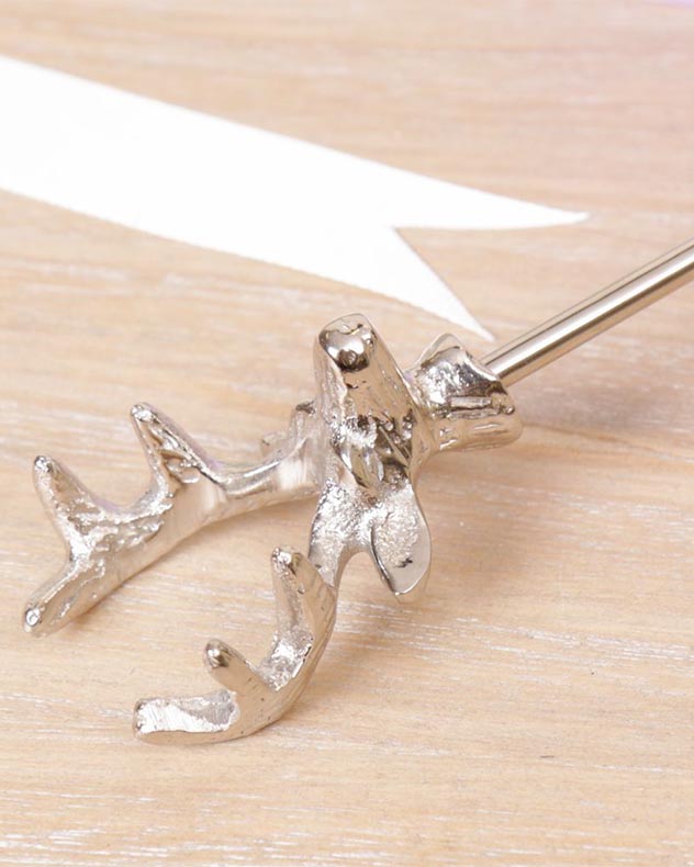 Silver Stag Candle Snuffer
