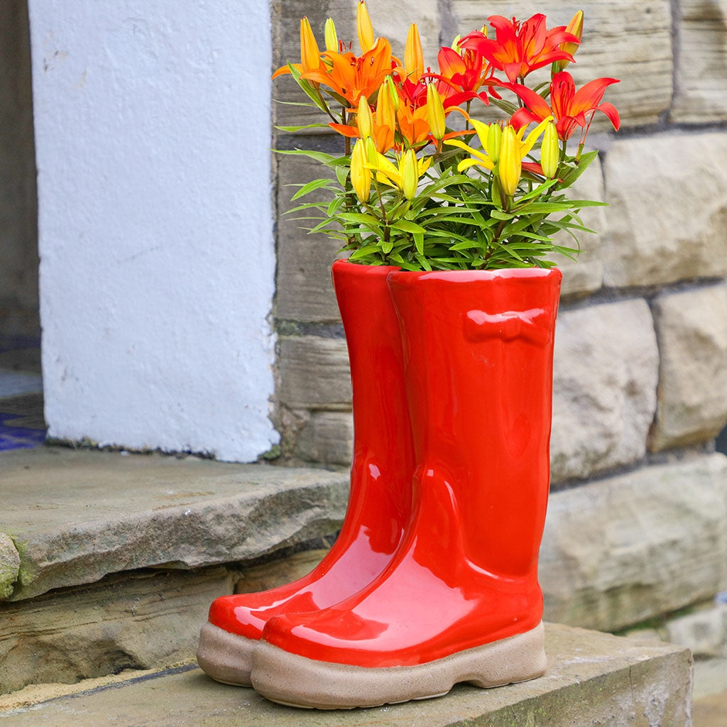Large Wellington Boot Planter Collection