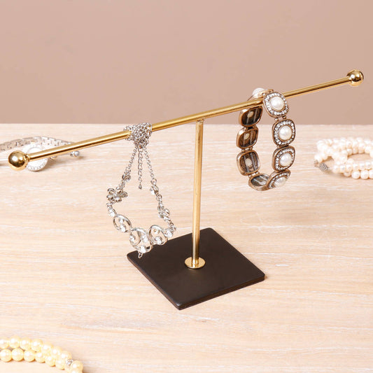 Black And Gold Contemporary Jewellery Rack