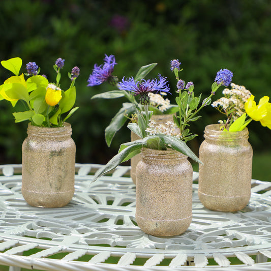 gold vase set