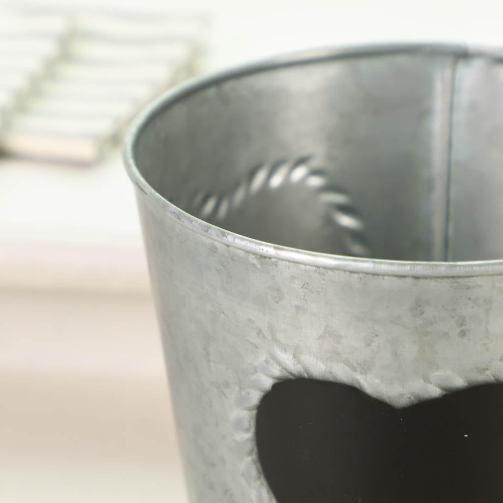 Zinc planter pot